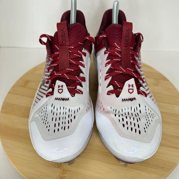 Under Armour UA Baseball Cleats Cardinal FSU Yard Low MT Red Maroon Mens Size 7 main image 7